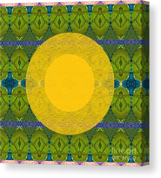 The Sun Canvas Print featuring the digital art May Tomorrow Be Better For All by Helena Tiainen