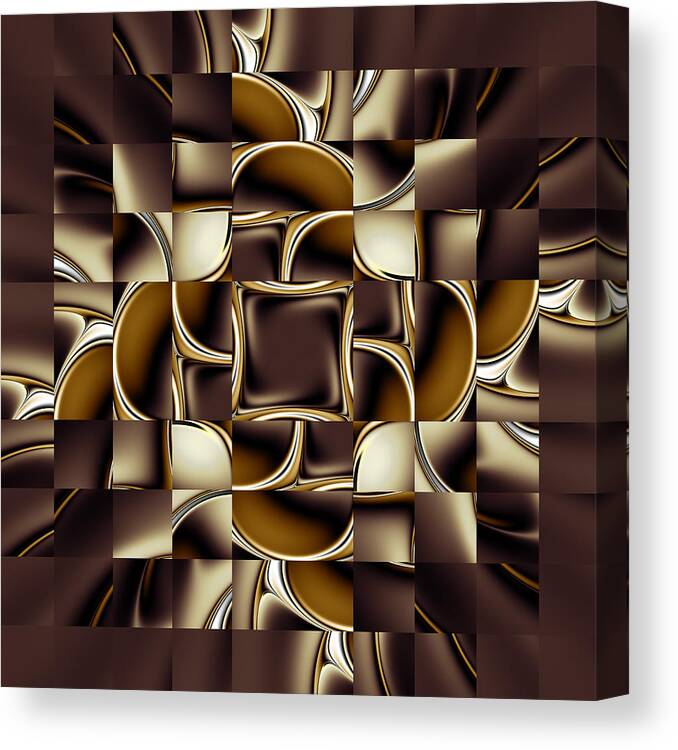 Vic Eberly Canvas Print featuring the digital art Medallion Deconstructed by Vic Eberly