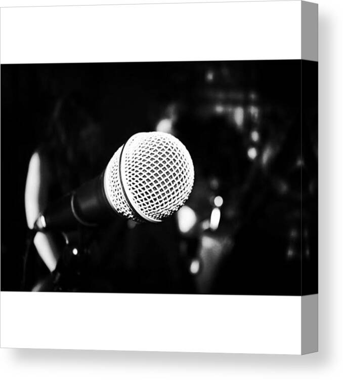 Sound Canvas Print featuring the photograph Microphone Magic #music #magic #sing by Owen Hedley Photography