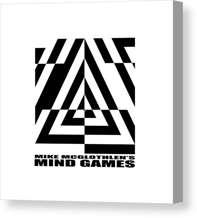 T-shirt Canvas Print featuring the digital art Mind Games 21SE by Mike McGlothlen