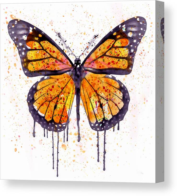 Butterflies Watercolour Stretched Canvas Print Framed Wall Art Decor Painting