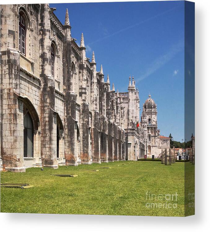 Prott Canvas Print featuring the photograph Monastery of the Hieronymites Lisbon 3 by Rudi Prott
