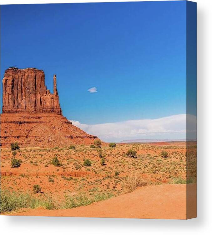 Travel Canvas Print featuring the photograph #monumentvalley #monument #valley by Fink Andreas