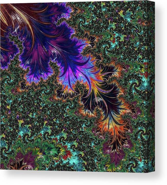 Art Canvas Print featuring the photograph More Fractals 
#fractal #fractalart by Mo Barton