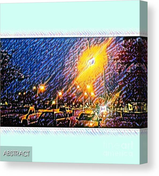 Morning Canvas Print featuring the mixed media Morning lights by Steven Wills