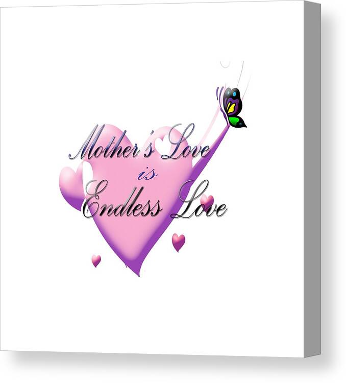 Mother Canvas Print featuring the digital art Mother's Love by Judy Hall-Folde