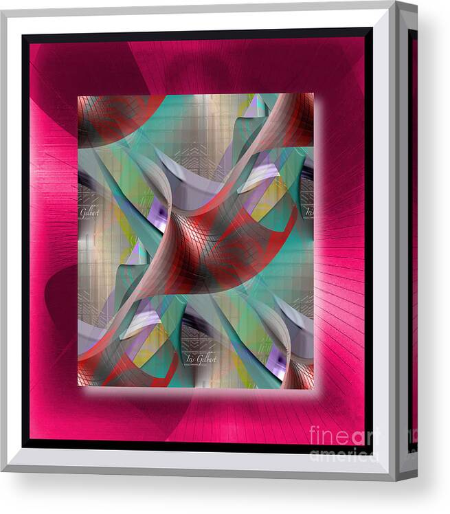 Abstract Canvas Print featuring the digital art Motif #2 by Iris Gelbart
