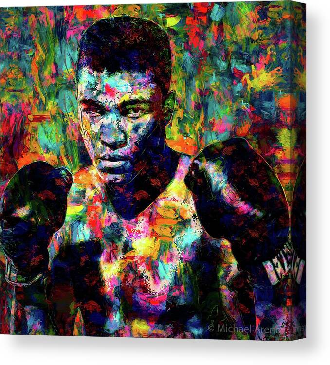 Muhammad Ali Canvas Print featuring the photograph Muhammad Ali by Michael Arend