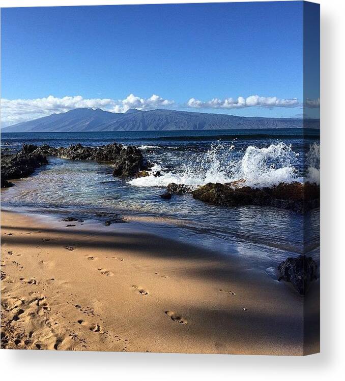  Canvas Print featuring the photograph Napili Bay Is Just A Short Walk From by Darice Machel McGuire