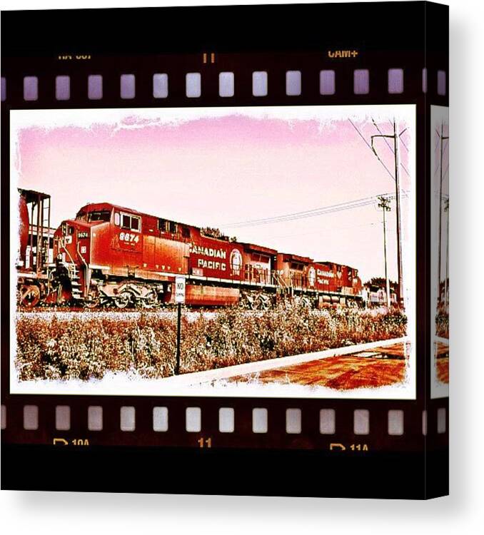 Railroad Canvas Print featuring the photograph Nobody Cares About The Railroads by Nick Heap