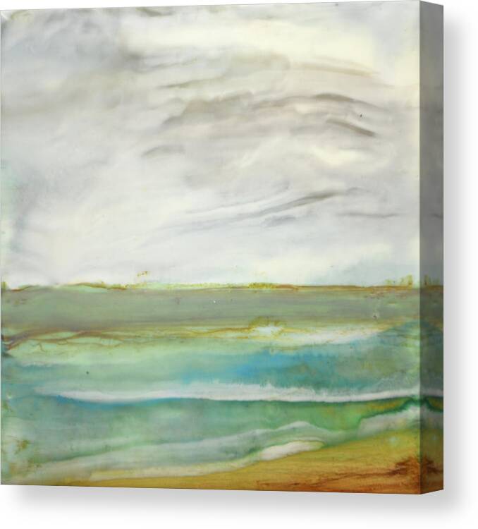 Ocean Canvas Print featuring the painting Ocean Green by Jennifer Creech