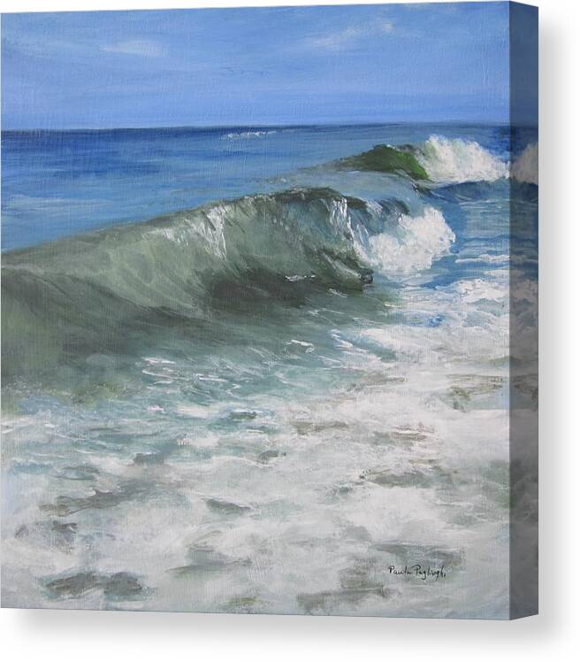 Ocean Canvas Print featuring the painting Ocean Power by Paula Pagliughi