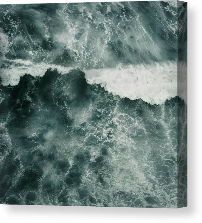 Tenerife Canvas Print featuring the photograph Ocean Wave by Dorit Fuhg