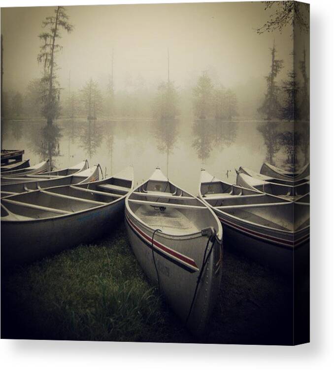 Camp Canvas Print featuring the photograph Oh How I Miss Mt. Bayou. .#canoe #camp by Jeannie Marie Sloan