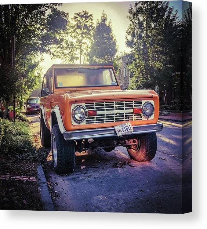 Classiccar Canvas Print featuring the photograph Oh Oh Oh #classiccar #ford by Alexis Fleisig