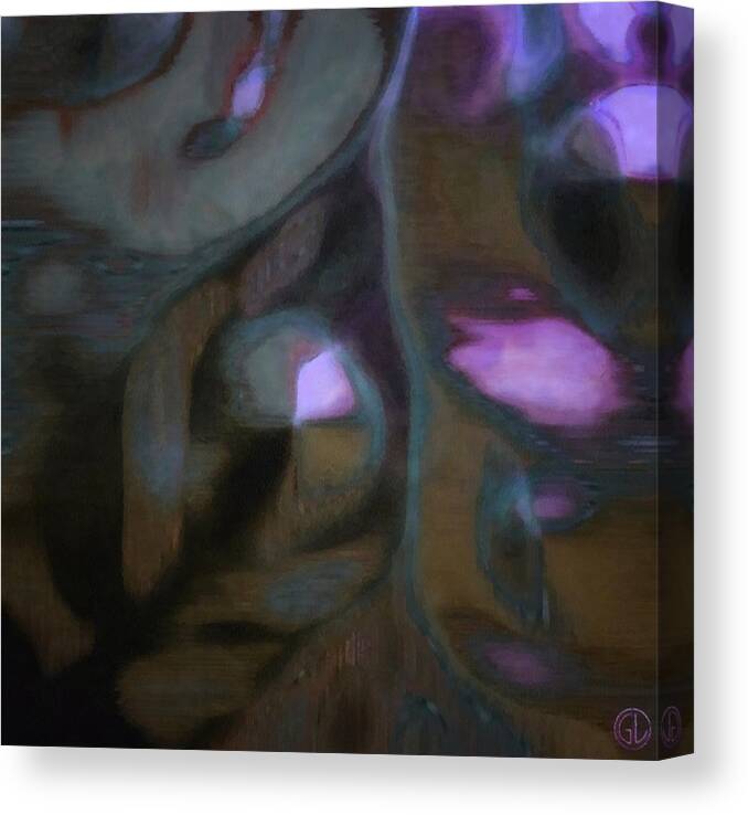 Abstract Canvas Print featuring the digital art Organic abstract by Gun Legler