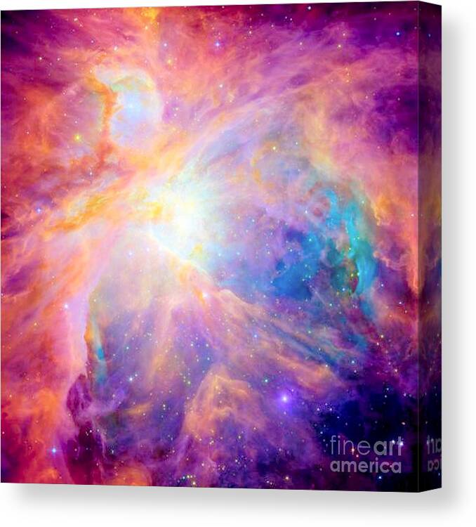 Orion Nebula Deep Pastels Canvas Print / Canvas Art by Johari