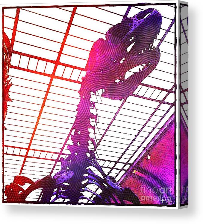 Tyrannosaurus Canvas Print featuring the photograph Paleo Rex by HELGE Art Gallery