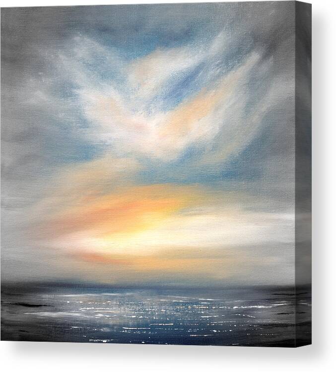 Sunset Canvas Print featuring the painting Peace by Gina De Gorna