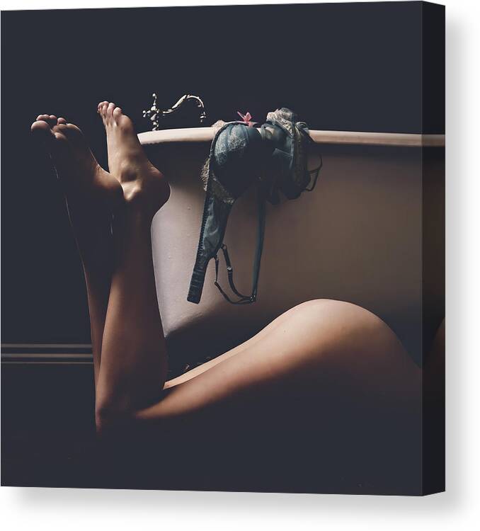 Legs Canvas Print featuring the photograph Peeking In by David Soldano