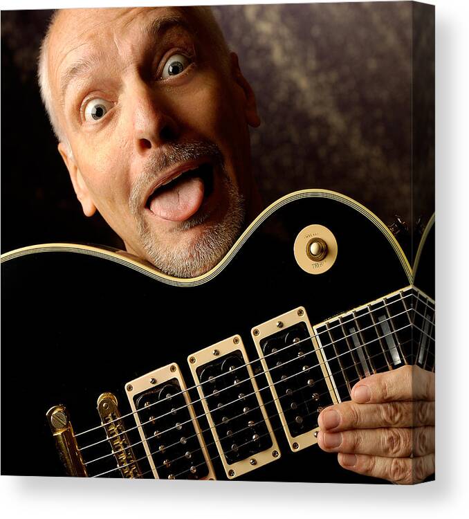 Peter Frampton Canvas Print featuring the photograph Peter Frampton by Gene Martin by David Smith