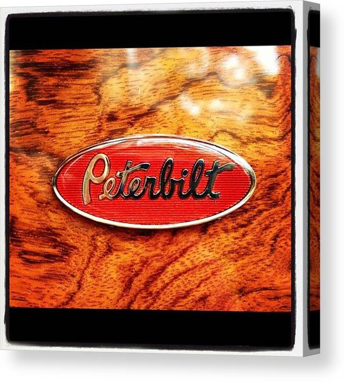 Luvmuch Canvas Print featuring the photograph #peterbilt #truck #onlyinusa #usa #toy by Danielle Smith