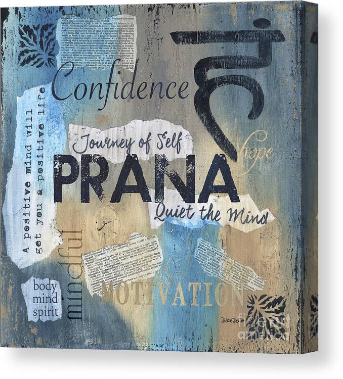 Prana Canvas Print featuring the painting Prana by Debbie DeWitt