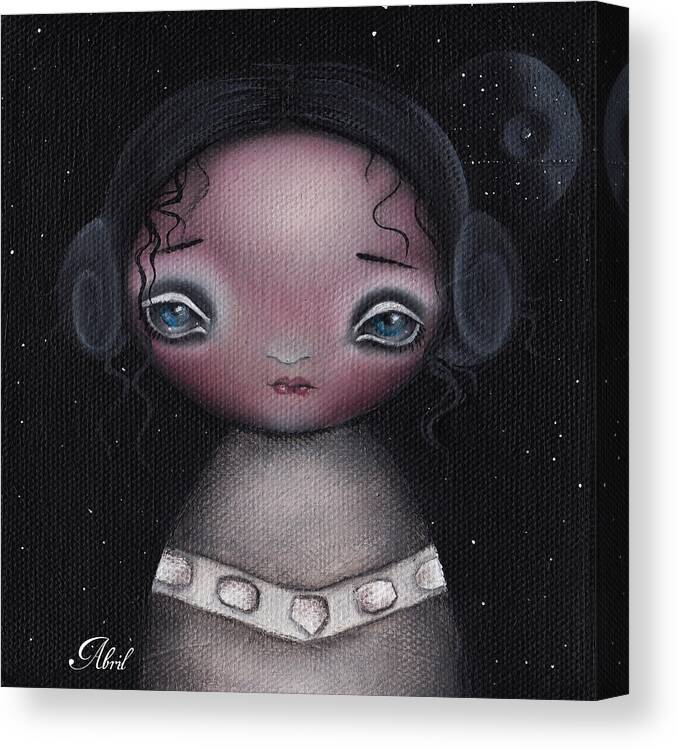 Princess Canvas Print featuring the painting Princess L by Abril Andrade