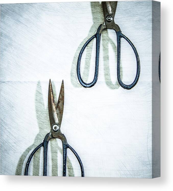Blade Canvas Print featuring the photograph Pruning Shears by Yo Pedro