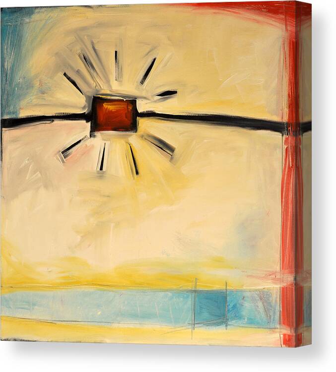 Abstract Canvas Print featuring the painting Punchline by Tim Nyberg