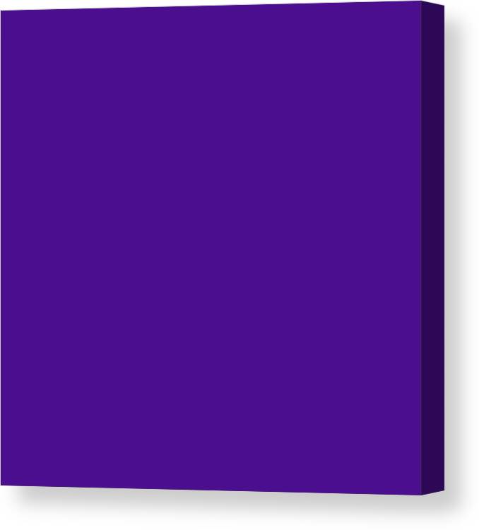 Solid Colors Canvas Print featuring the digital art Purple Blue Solid Color by Garaga Designs