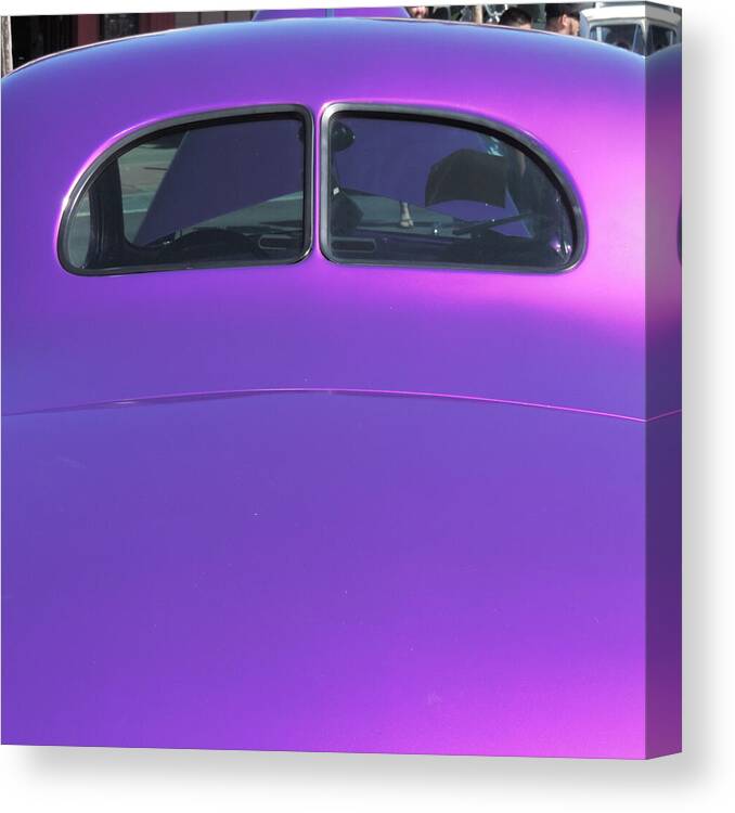 1940.automobile Canvas Print featuring the photograph Purple Forty by Bill Tomsa