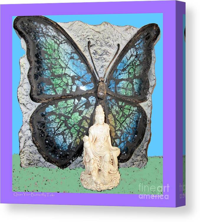Butterfly Canvas Print featuring the photograph Quan Yin Butterfly by Mars Besso