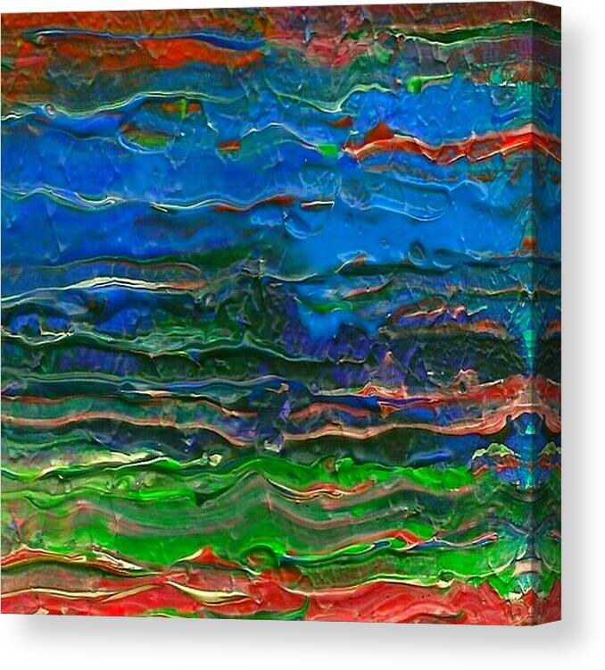 Abstract Canvas Print featuring the photograph Radical Frequency by Charles Brown
