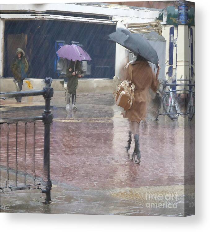Rain Canvas Print featuring the photograph Raining All Around by LemonArt Photography