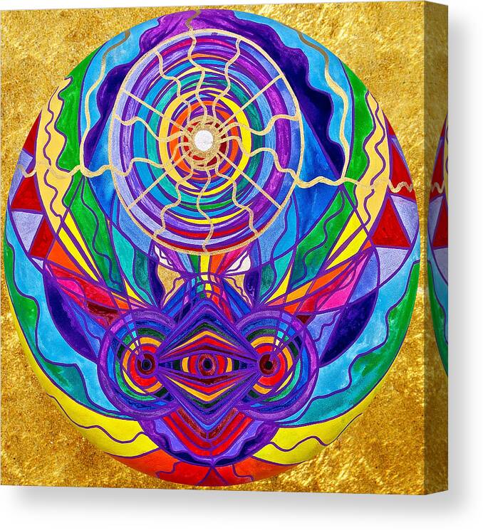 Vibration Canvas Print featuring the painting Raise Your Vibration by Teal Eye Print Store