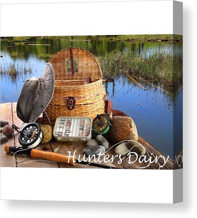 Fly Canvas Print featuring the photograph Ready For Fishing 🎣 #fish #fishing by Huntersdairy D