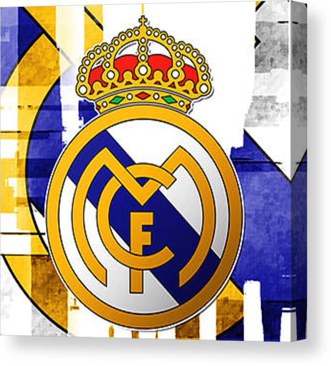 Real Madrid Canvas Print featuring the photograph Real Madrid by David Linhart