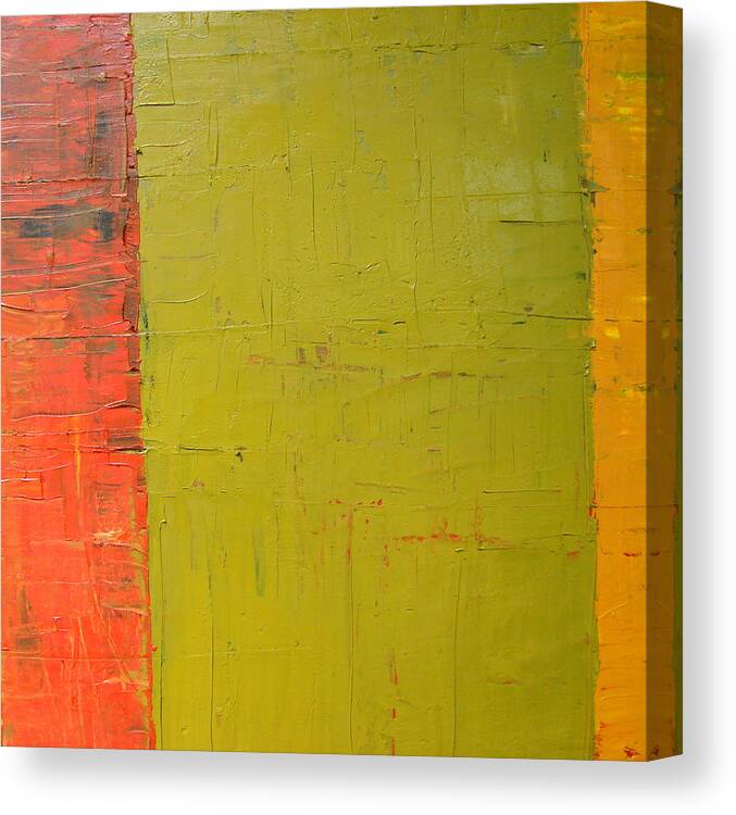 Red Canvas Print featuring the painting Red Green Yellow by Michelle Calkins
