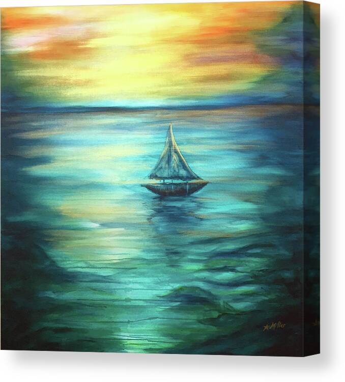 Reflections Canvas Print featuring the painting Reflections of Peace by Michelle Pier