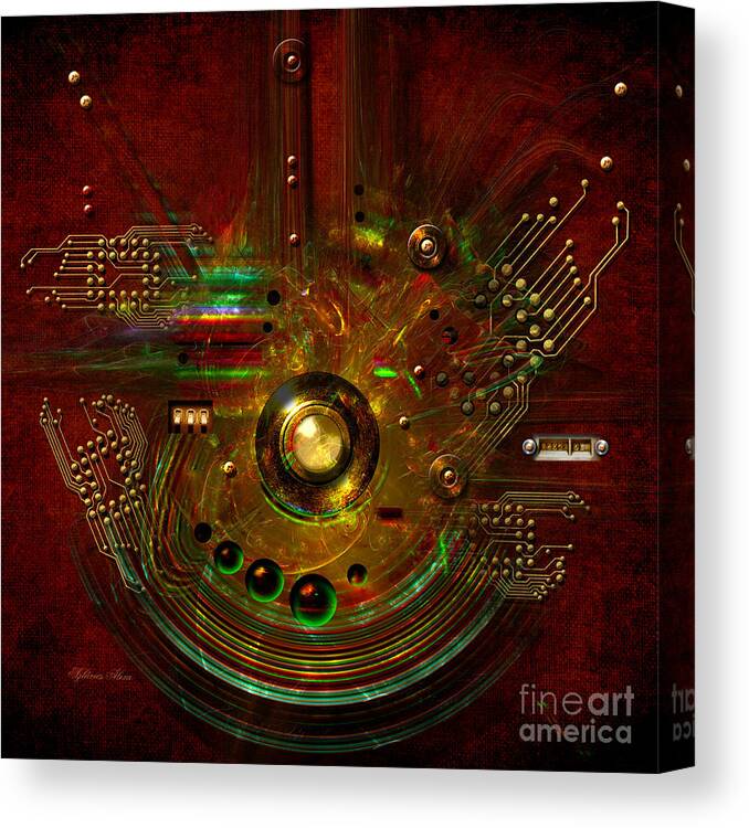 Abstract Canvas Print featuring the painting Relay by Alexa Szlavics