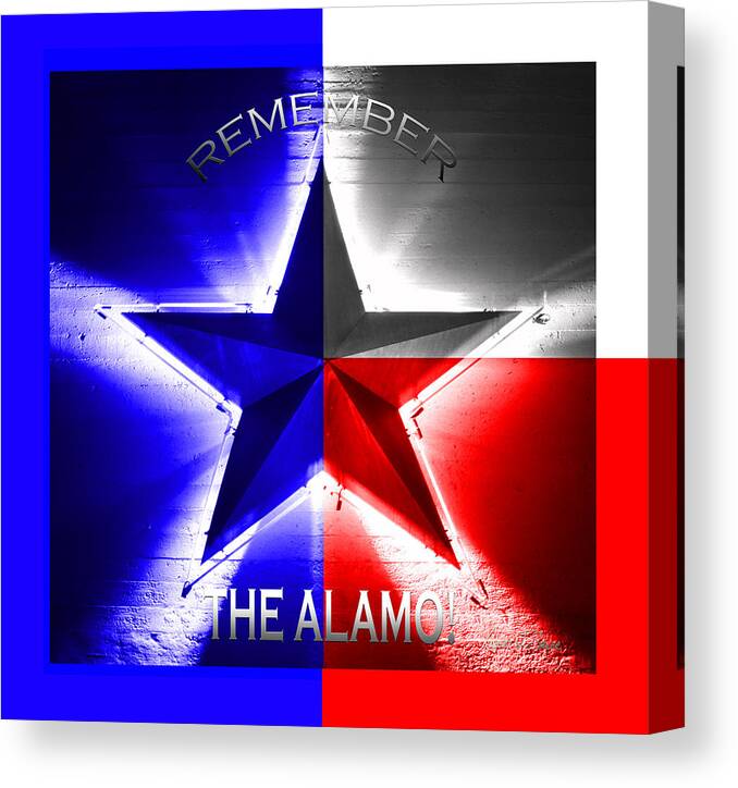 Texas Canvas Print featuring the photograph Remember The Alamo by Robert J Sadler