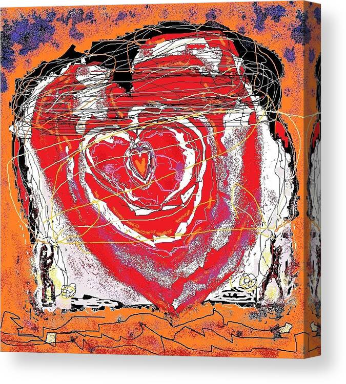 Heart Canvas Print featuring the digital art Rescuers of the Broken Heart by Jim Taylor