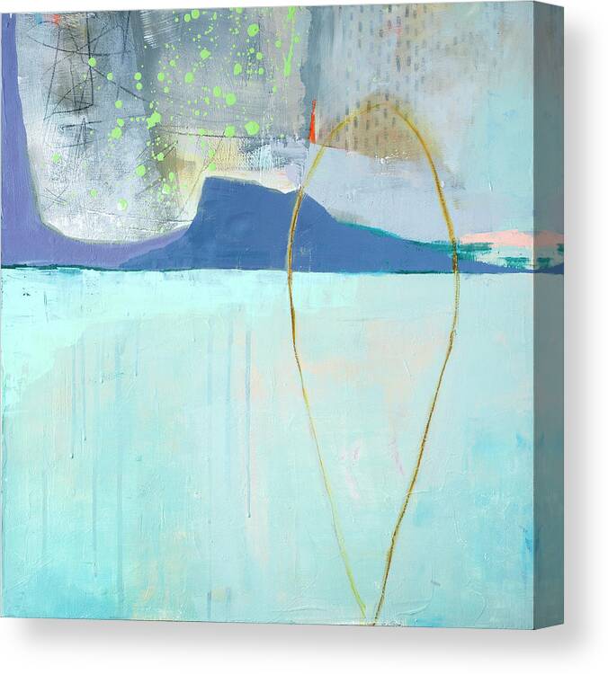 Abstract Art Canvas Print featuring the painting Rising by the Second by Jane Davies