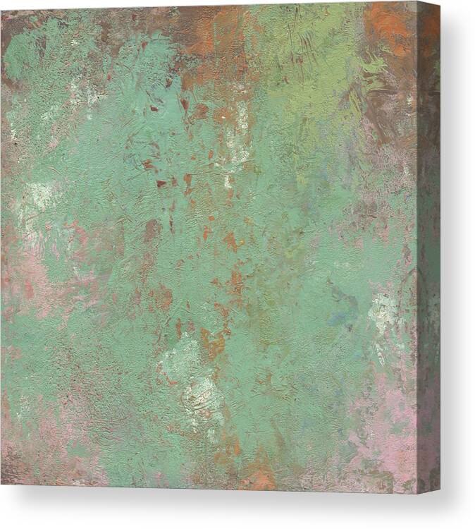 Abstract Canvas Print featuring the painting River Shallows 3 by Marcy Brennan