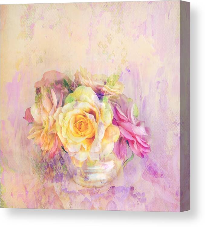 Theresa Tahara Canvas Print featuring the photograph Rose Dream Square Format by Theresa Tahara