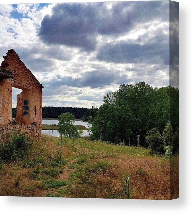 Island Canvas Print featuring the photograph Ruidera Lakes Nature Reserve, Castilla by In My Click Photography