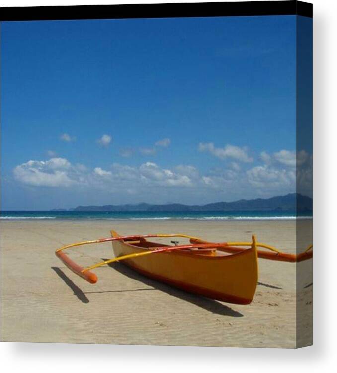 Sabang Canvas Print featuring the photograph #sabang In The #philippines, I Wonder by Dante Harker