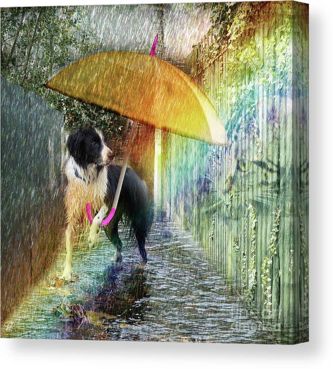 Whimsy Canvas Print featuring the photograph Scary Graffiti by LemonArt Photography