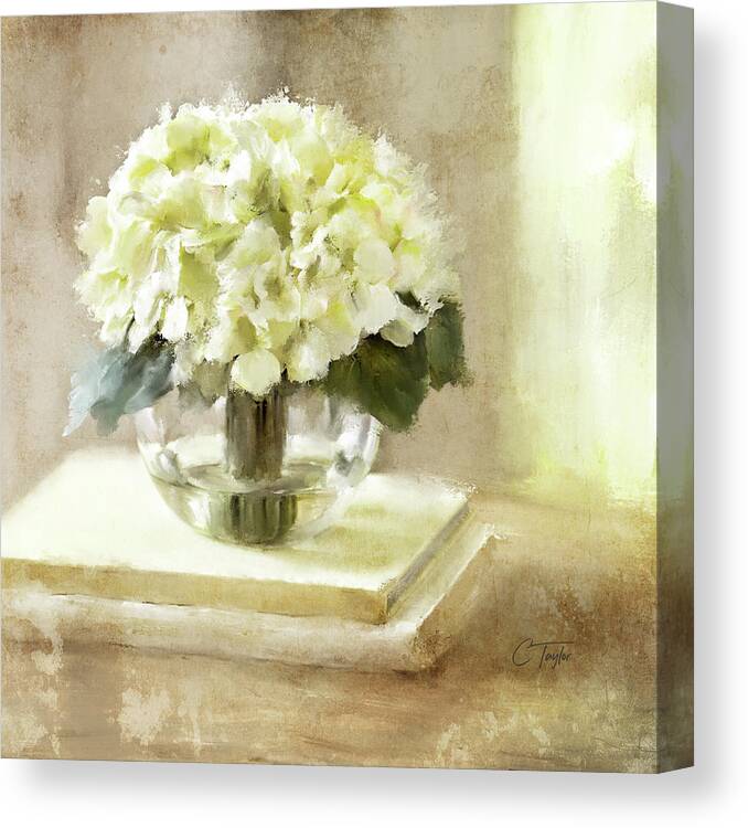 Florals Canvas Print featuring the digital art Scented Readings by Colleen Taylor